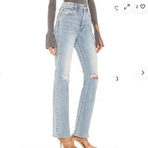 PISTOLA Dana High Rise Flare Jeans Nelson Busted Knees
